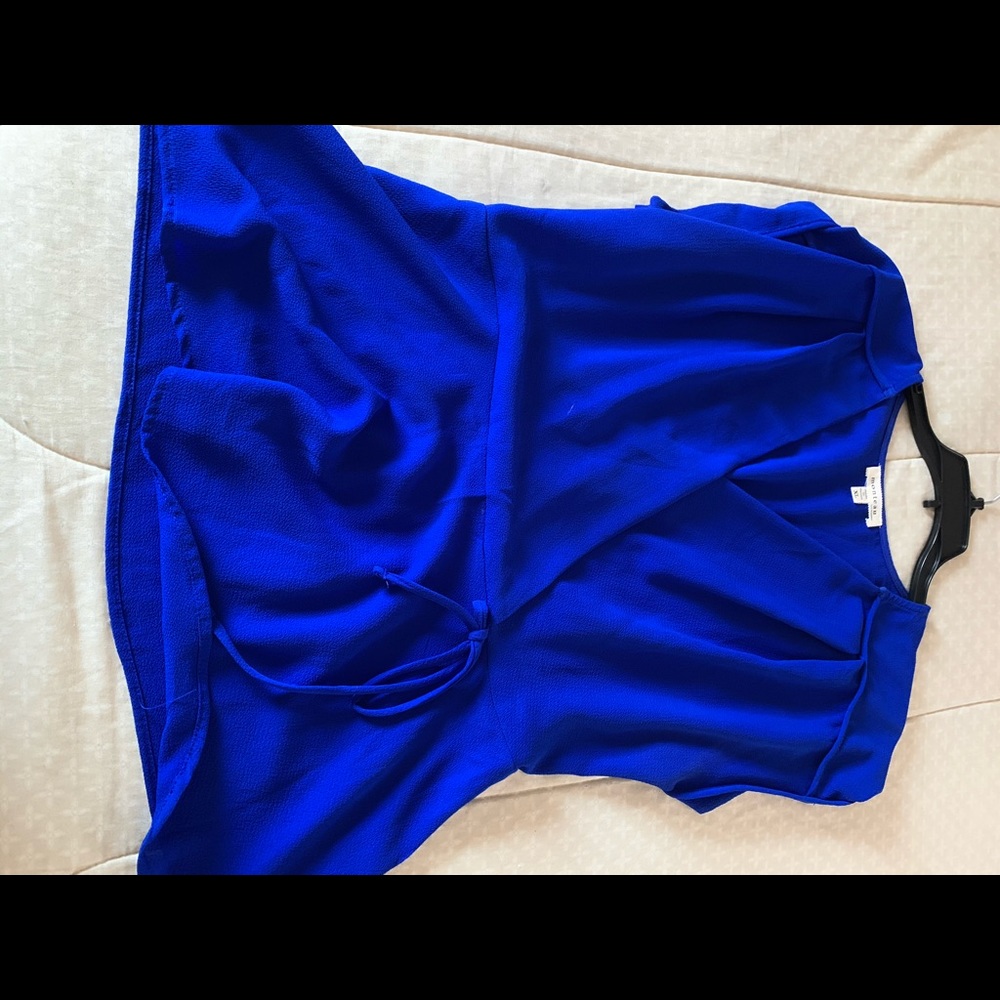 Royal Blue Peplum Blouse